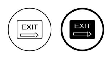 Unique Exit Vector Icon