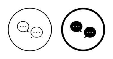 Unique Conversation Bubbles Vector Icon