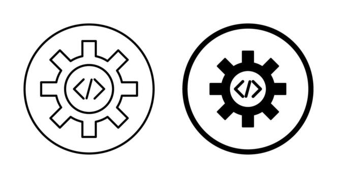 Unique Code Optimization Vector Icon