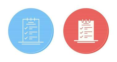 Booking CheckList Vector Icon