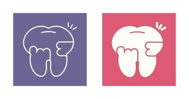 Toothache And Plaque Vector Icon