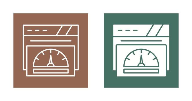 icono de vector de velocímetro