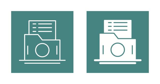 List Folder Vector Icon