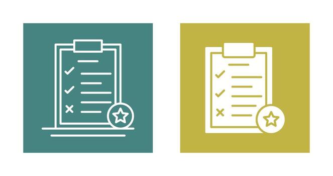 icono de vector de lista de tareas