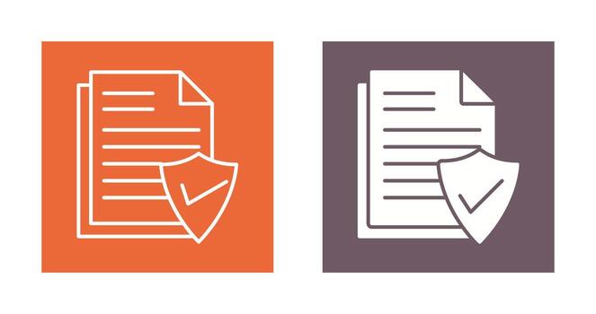 icono de vector de documento válido