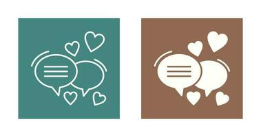 Love Chat Vector Icon