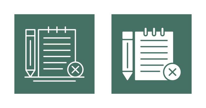 Unchecked Notes Vector Icon
