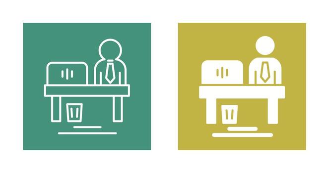 icono de vector de trabajador