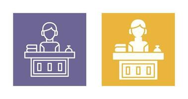 Office Reception Vector Icon