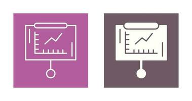 Line Graph Vector Icon