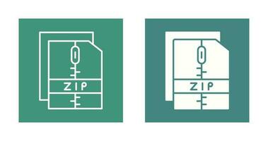 Zip File Vector Icon