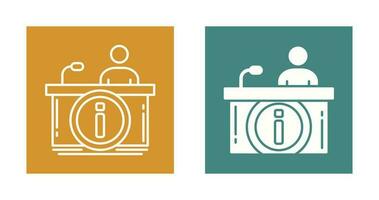 Information Desk Vector Icon