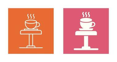 icono de vector de mesa de café