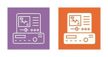 icono de vector de electrocardiograma