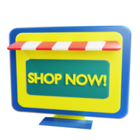 3D Shop Icon Object png
