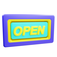 3D Open Icon Object png