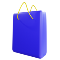 3D Shopping Bag Icon Object png