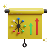 3D presentation icon illustration png