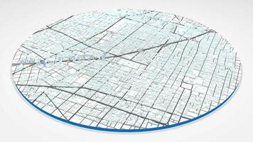 3d modelo México cidade mapa fundo laço. fiação por aí México cidade ar imagens de vídeo. desatado panorama rotativo sobre centro da cidade pano de fundo. video