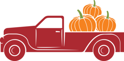 pompoen vrachtauto PNG illustratie