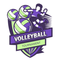 modern Volleyball symbol.it's zum Gewinner Konzept png