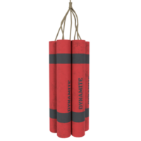 Dynamite isolated on transparent png