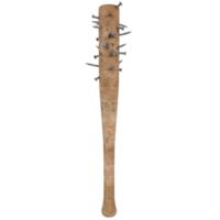 nailed bat isolated on transparent png