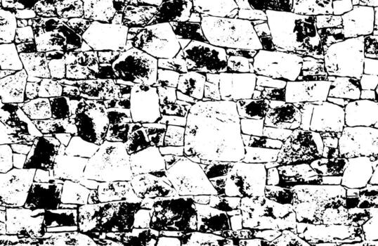 Rustic cracked vector texture with many cracks and scratches. Abstract background. Broken and damaged surface.