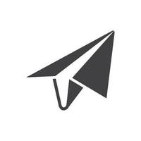 paper plane icon design vector template