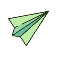 paper plane icon design vector template