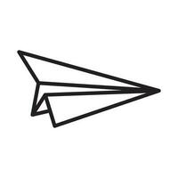 paper plane icon design vector template