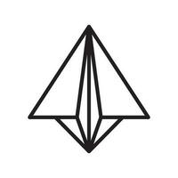 paper plane icon design vector template