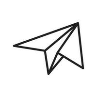 paper plane icon design vector template