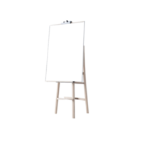 whiteboard stand on transparent background, poster board stand, canvas stand, display stand, Easel stand with canvas png