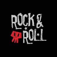 rock and roll music. Vintage design. Grunge background. Skull typography, t-shirt graphics, print vector