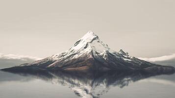 A minimalist photograph of a landscape, photo