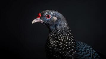 un fotografía de un animal en pie Al frente de un blanco color fondo, generativo ai foto