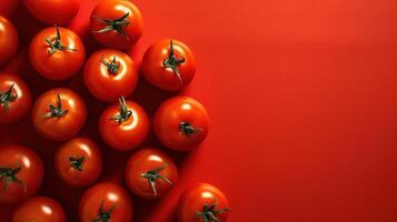 un minimalista fotografía de comida metido en un sólido blanco color fondo, generativo ai foto