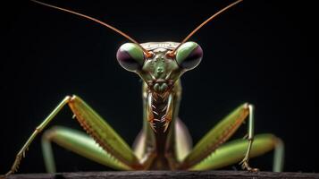 un fotografía de un animal en pie Al frente de un blanco color fondo, generativo ai foto