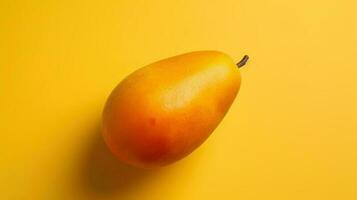 un minimalista fotografía de comida metido en un sólido blanco color fondo, generativo ai foto