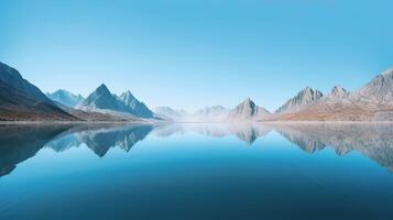 A minimalist photograph of a landscape, photo