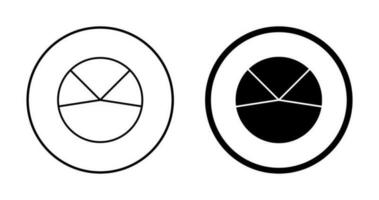 icono de vector de análisis de gráfico circular