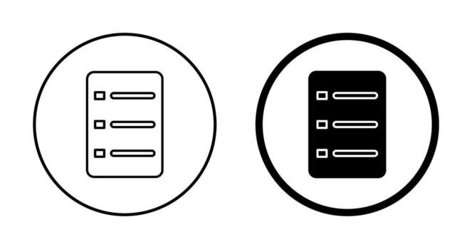 icono de vector de menú único