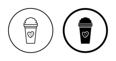 Unique Strawberry Milkshake Vector Icon