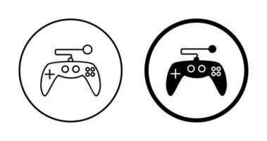 icono de vector de control de juego único