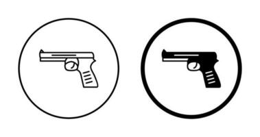 icono de vector de pistola única