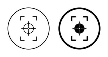 Unique Focus Vertical Vector Icon