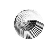 Halftone Circle Dots vector