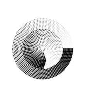 Halftone Circle Dots vector