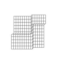 Distorted Grid Shape vector